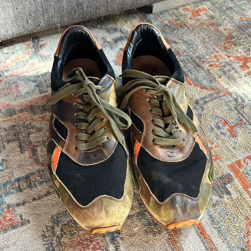 GREATS Pronto Camo Sneakers Leather Suede Italian Hand Made - 10